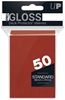 Red Gloss Deck Protector Sleeves (50)