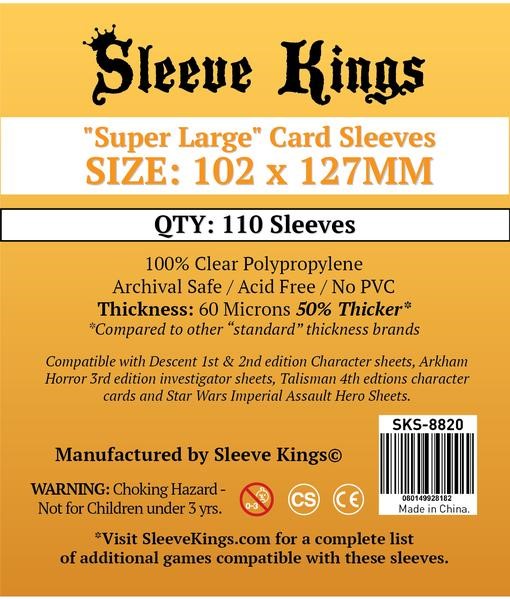 Sleeve Kings Super Large Sleeves 102mm x 127mm (110) Atomic Empire