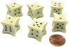 18mm d6 Bone Dice (25)