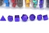 10mm Mini Solid Metal Dice Set: Purple (7)