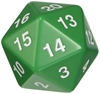 55mm Countdown D20 - Green