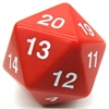 55mm Countdown D20 - Red
