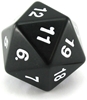 55mm Countdown D20 - Black