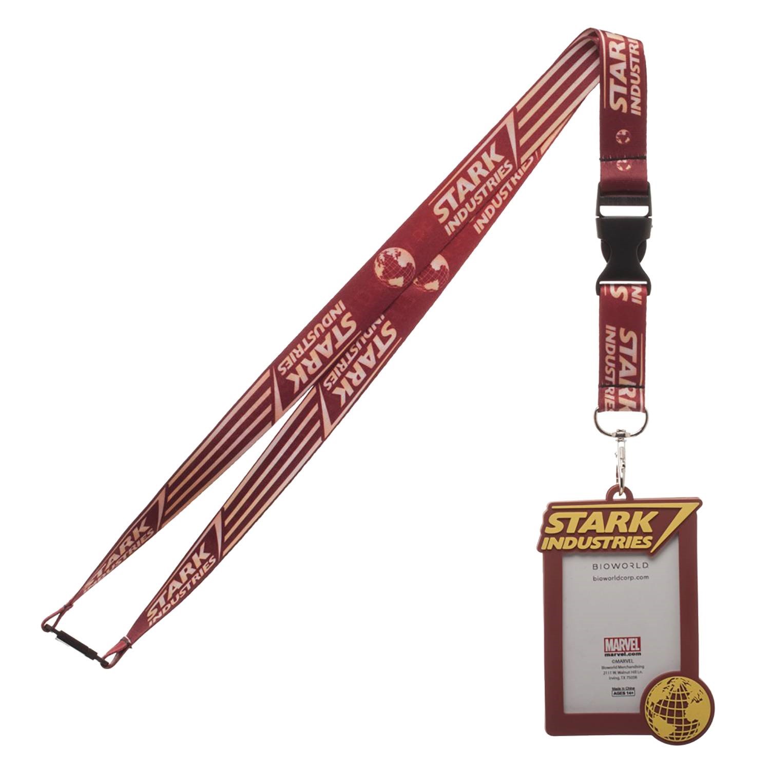 Iron Man Stark Industries Lanyard with Rubber ID Holder Atomic Empire