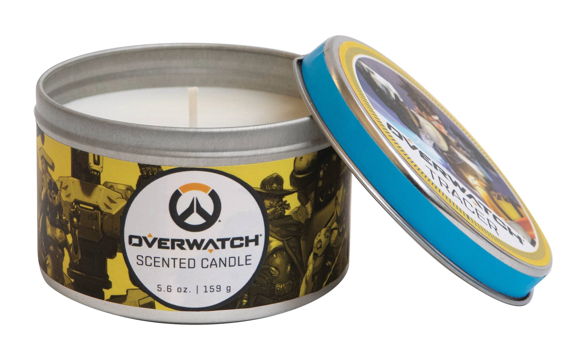 Overwatch Scented Candle 5.6 Ounce Tin Tracer Citrus Atomic Empire