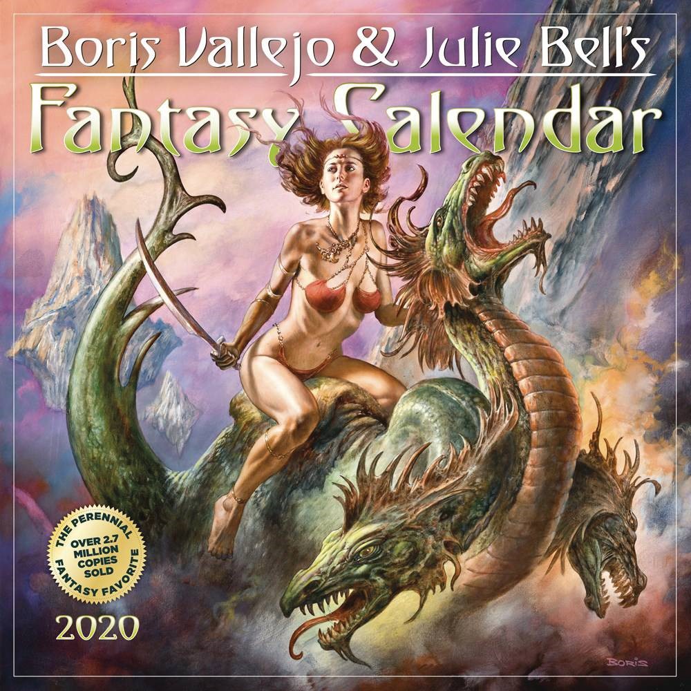Boris Vallejo and Julie Bell Fantasy 2020 Wall Calendar