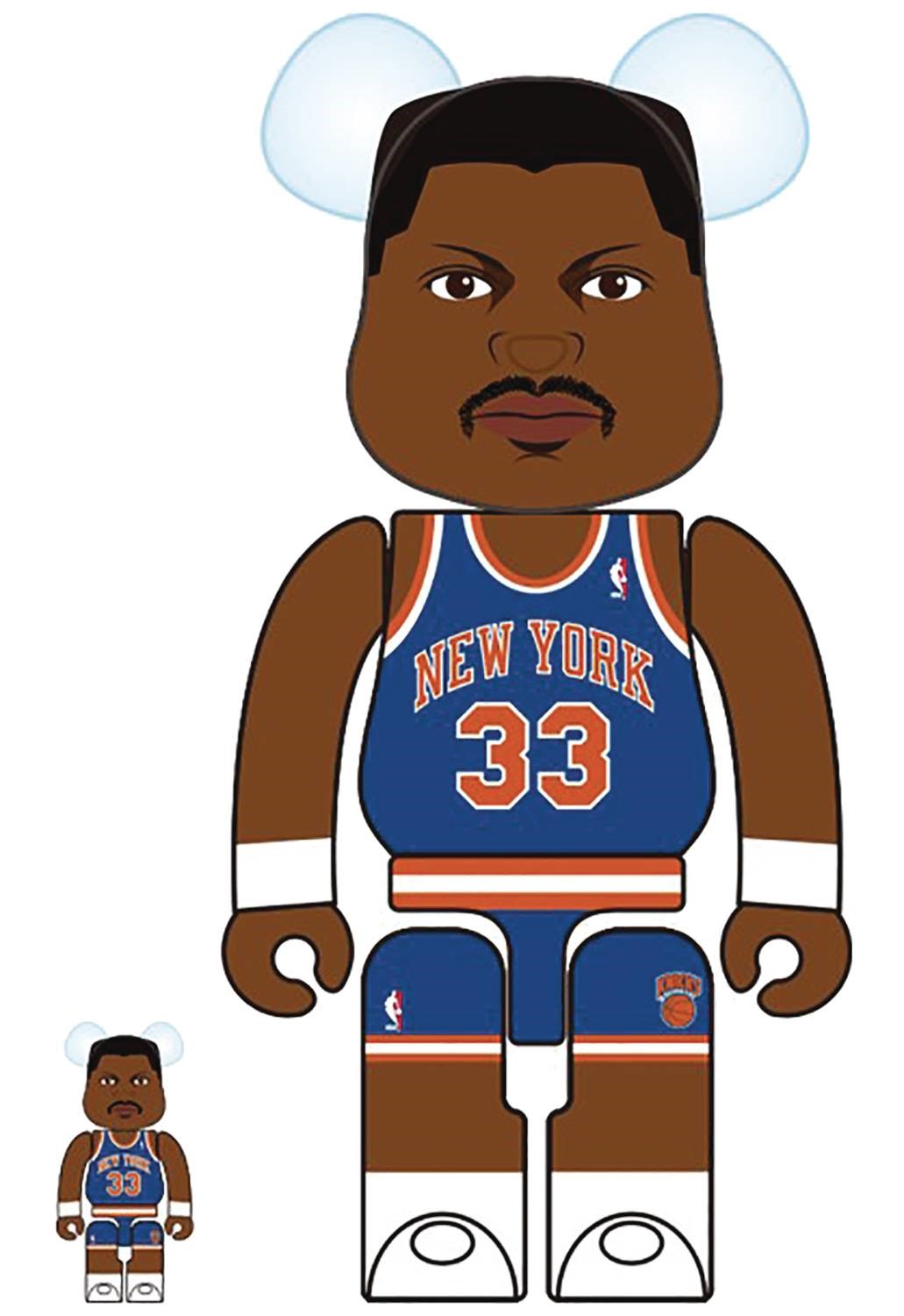 BE@RBRICK - BE@RBRICK Patrick Ewing NBA 100％ &amp; 400％ Patrick Ewing 100% and 400% Bearbrick 2-Pack - Atomic Empire